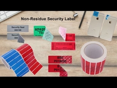 ΠΕΤ ανθεκτικό απορρίπτονται από παραβίαση σφραγίδες αυτοκόλλητα κενή ανοικτή ετικέτα ασφαλείας για συσκευασία