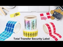 Ετικέτες τροφίμων για μία μόνο φορά Ασφαλής από κλοπές Εγγυητική σφραγιστική αυτοκόλλητο